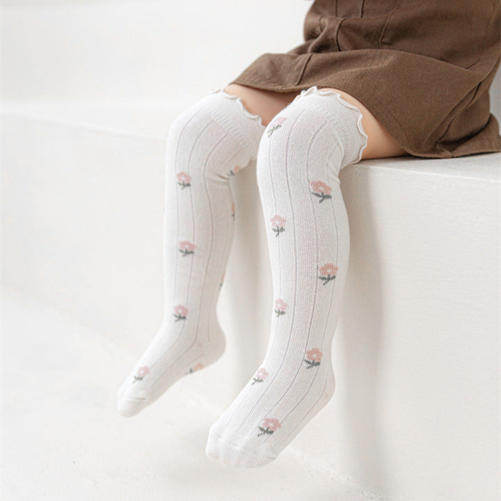 Ruffle Frilly Knee Vintage Socks