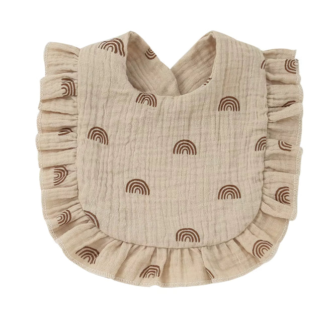 Baby Ruffle Rainbow Bibs