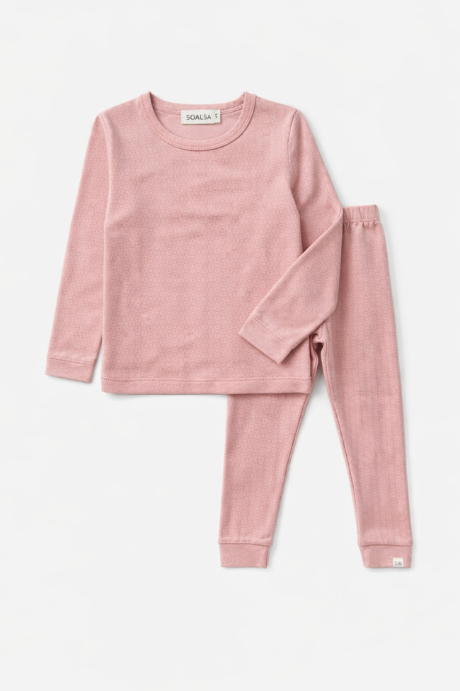Honeycomb Organic Pajamas 2-Pack Pink
