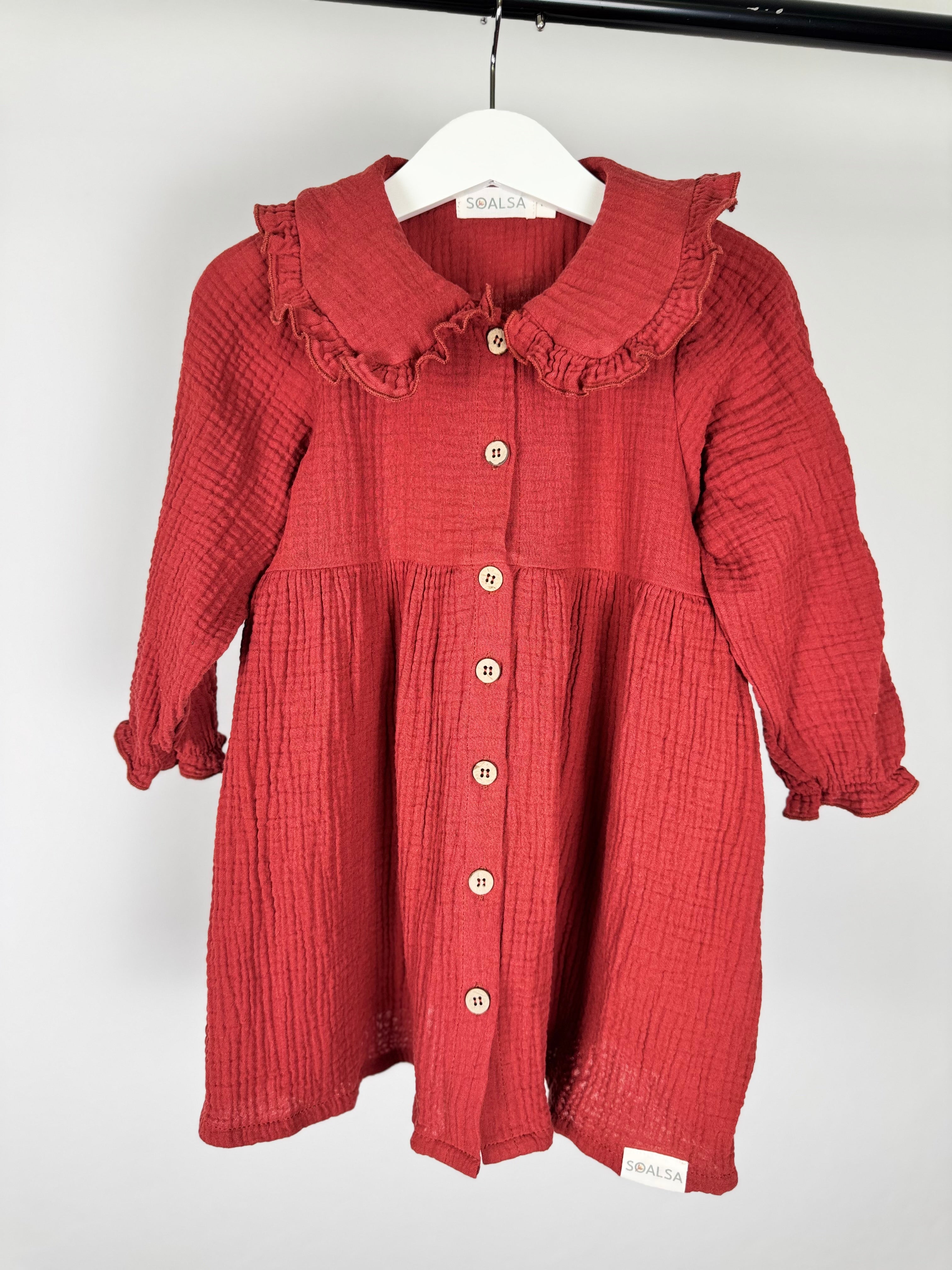 8y  Red Berry Christmas Dress