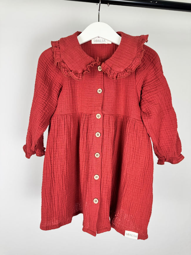 8y  Red Berry Christmas Dress