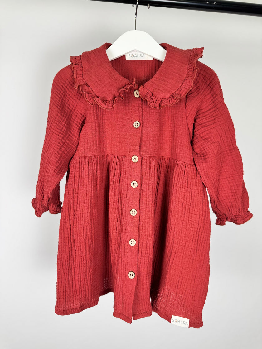 8y  Red Berry Christmas Dress