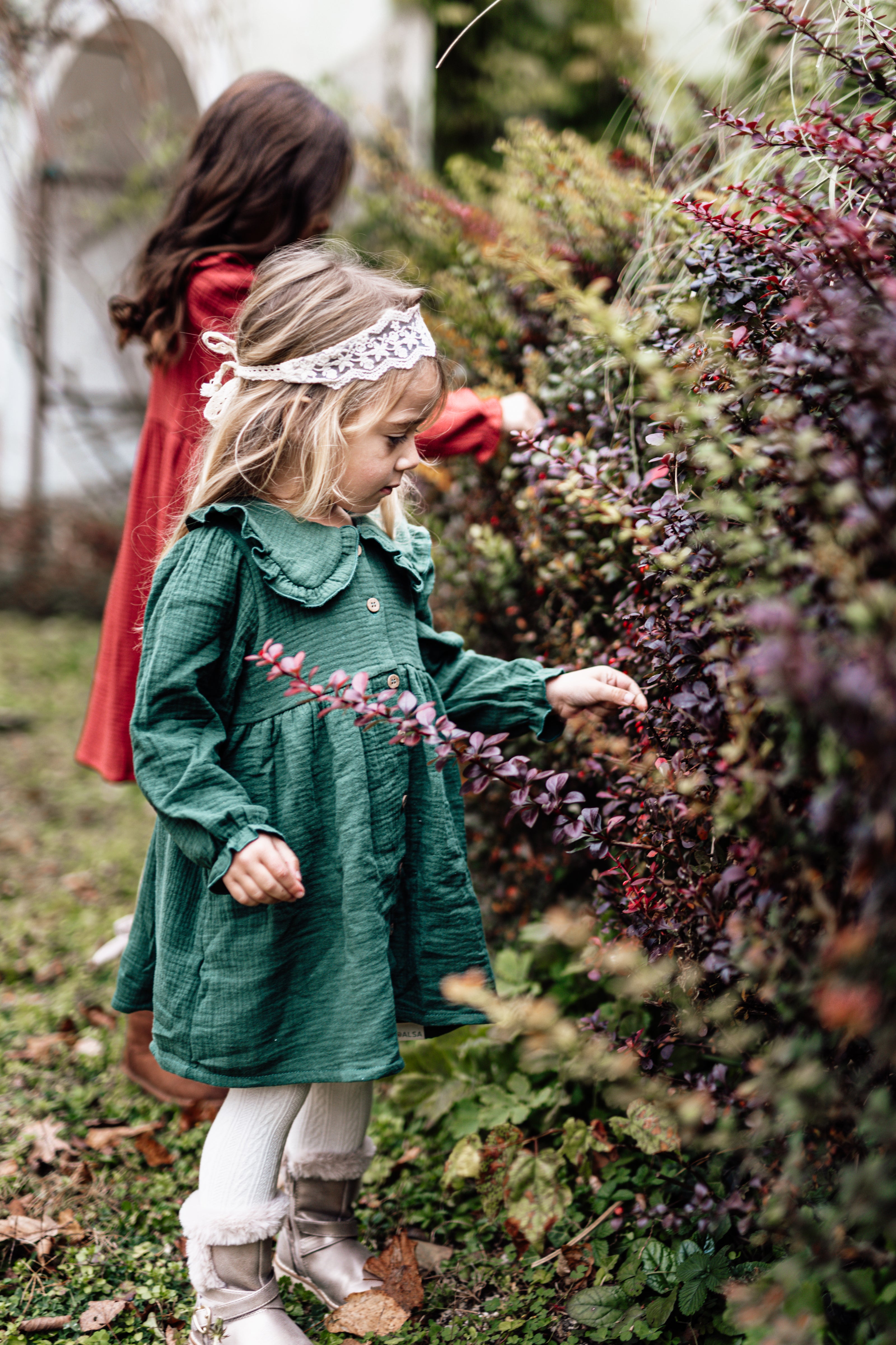 4y  Pine Green Christmas Dress