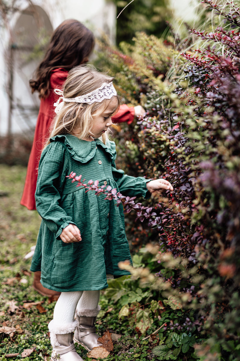 4y  Pine Green Christmas Dress