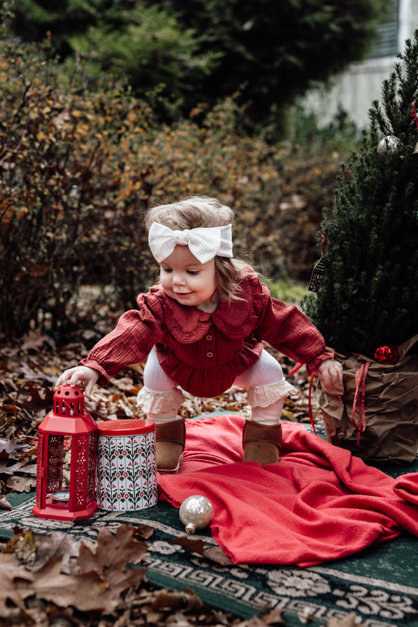12-18m Red Berry Christmas Romper