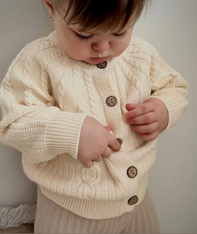 Knitted Baby Cardigan Sweater Cocco - SOALSA