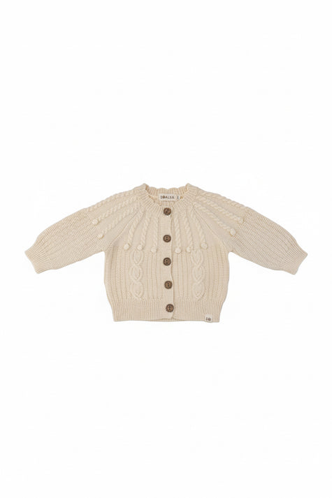Knitted Baby Cardigan & Romper Cocco Set
