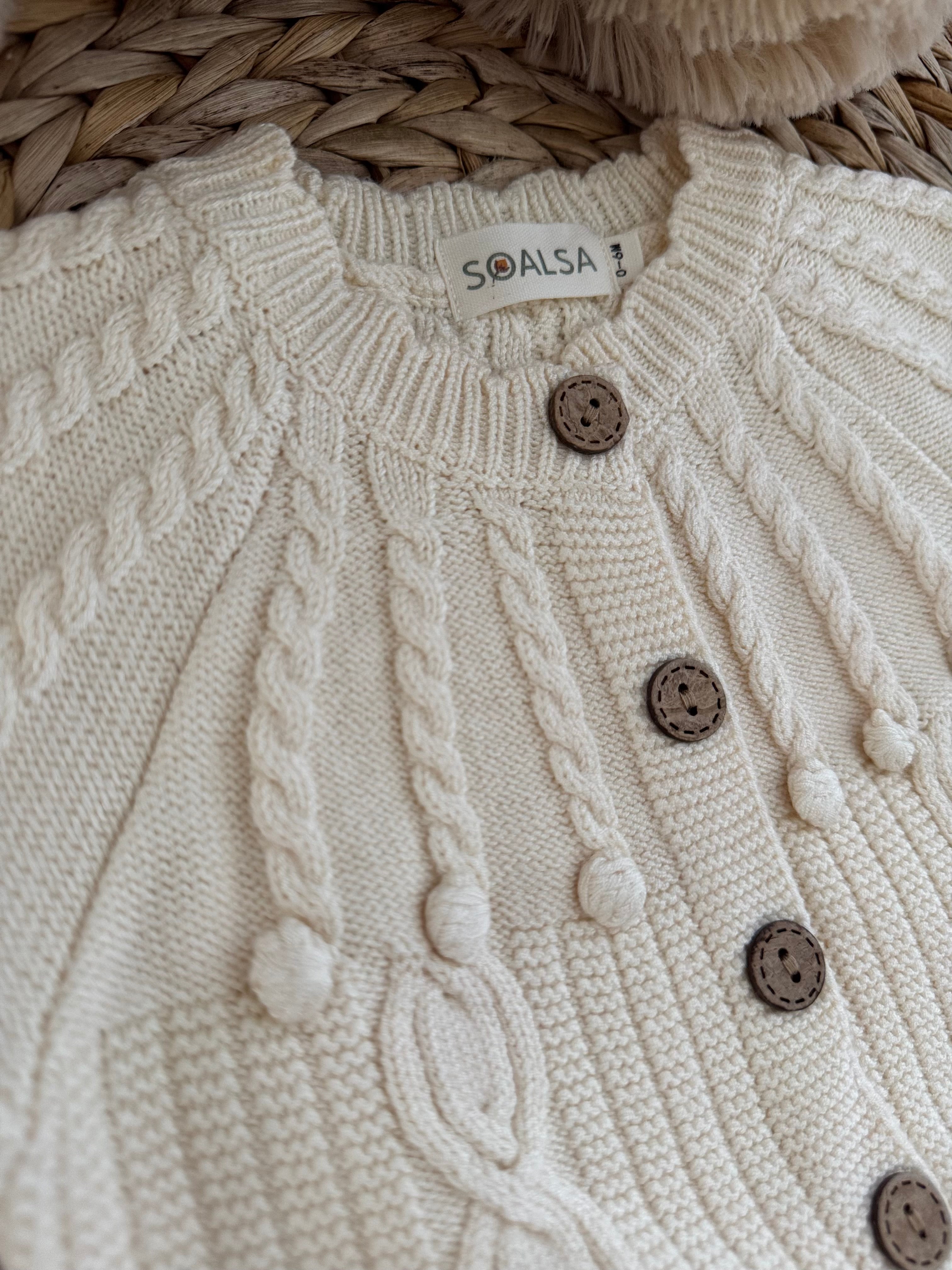 6-12m Baby Knitted 3 pcs Set