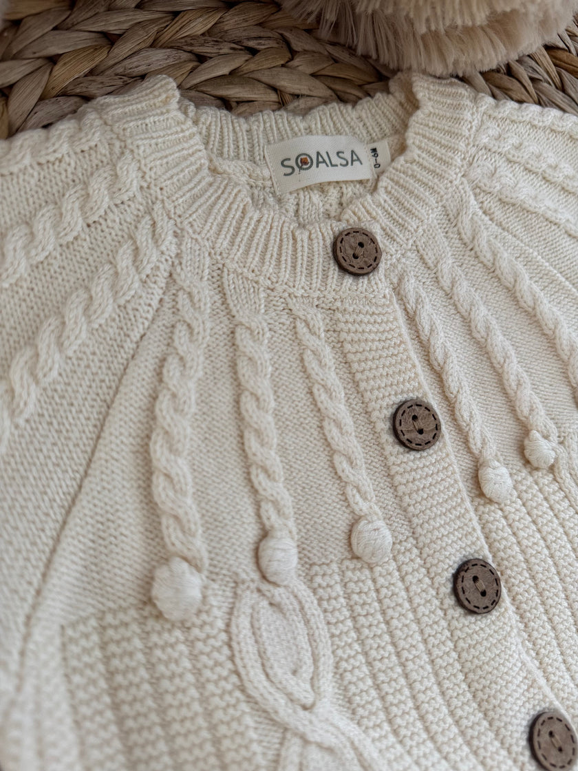 6-12m Baby Knitted 3 pcs Set