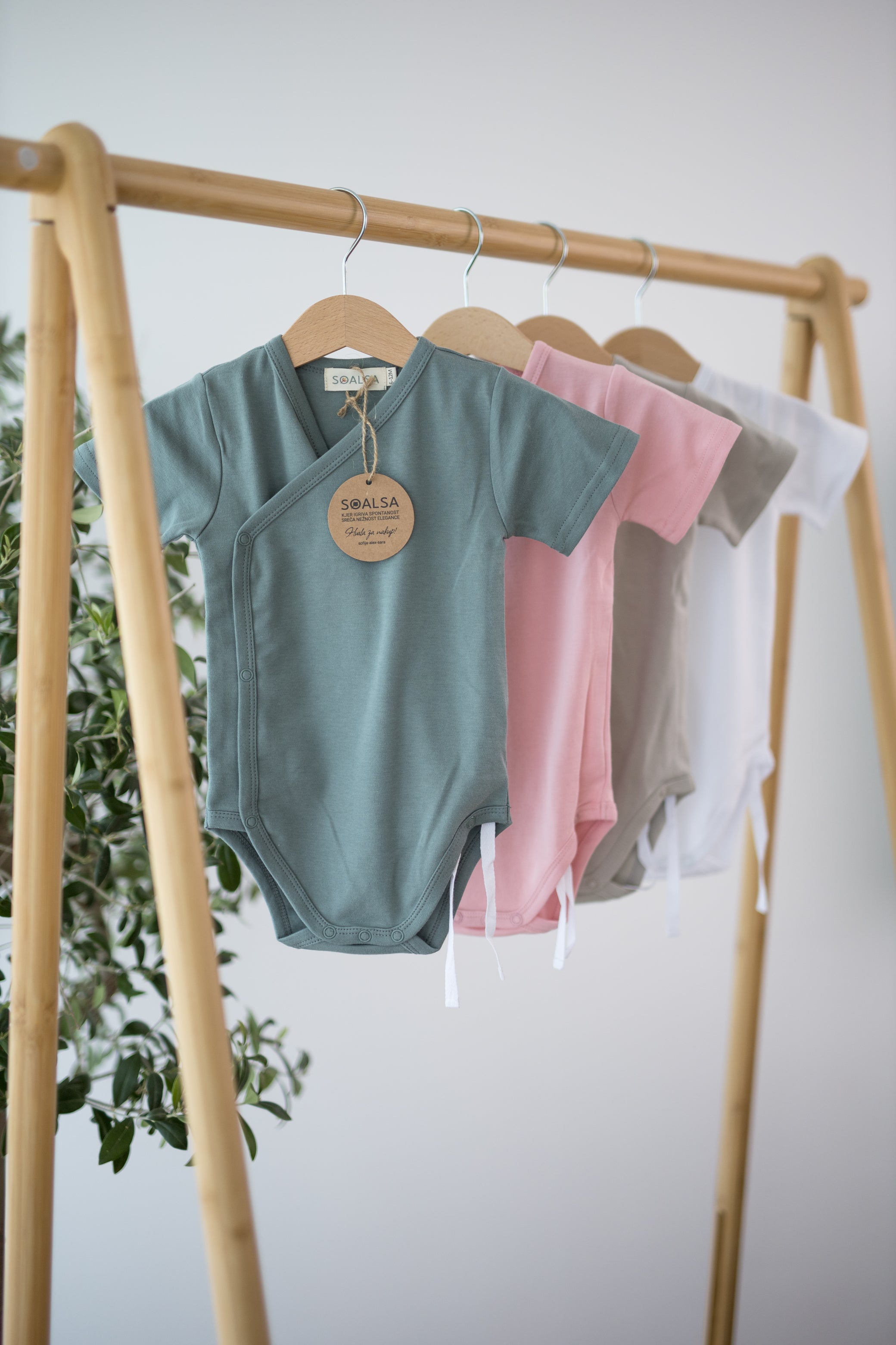 Baby Bodysuit Kimono Short