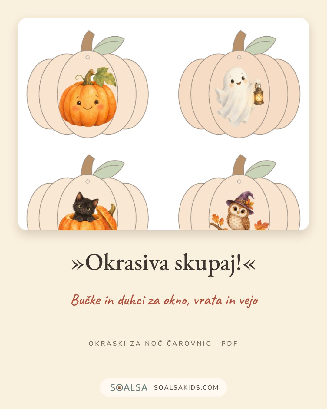 Okraski za noč čarovnic za izrez