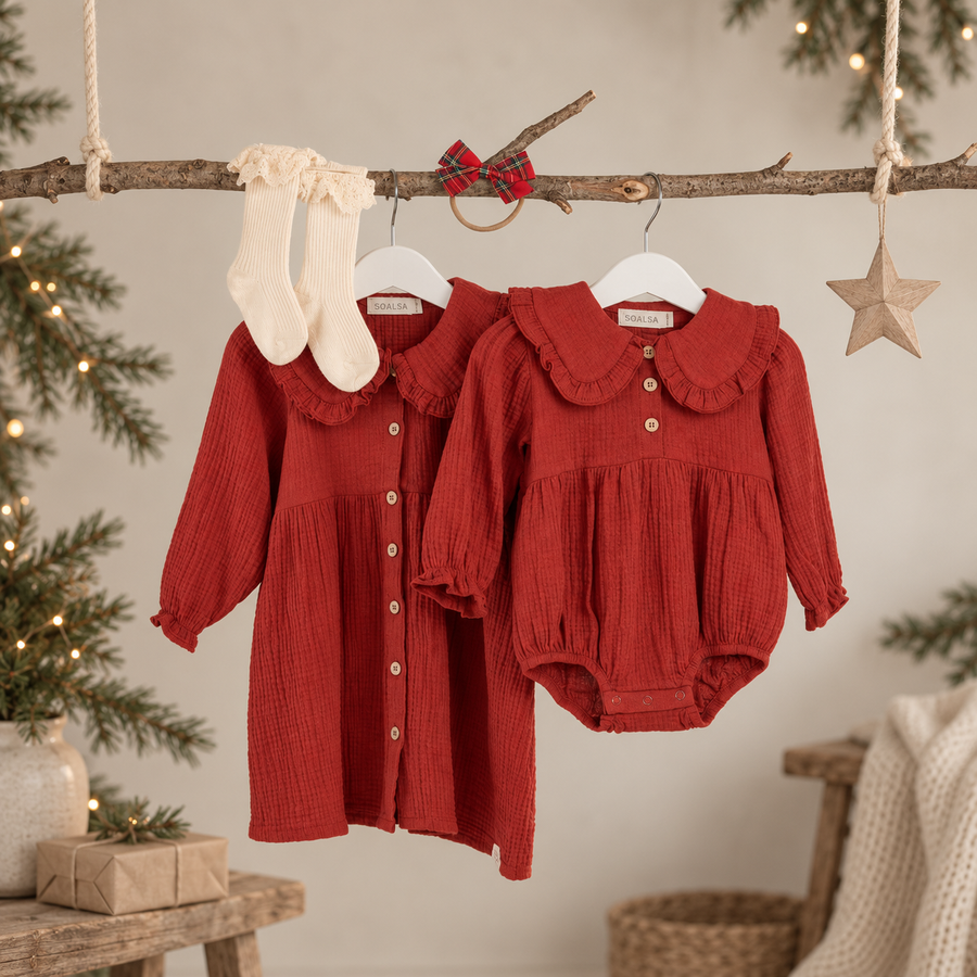 Berry Red | Božični Romper