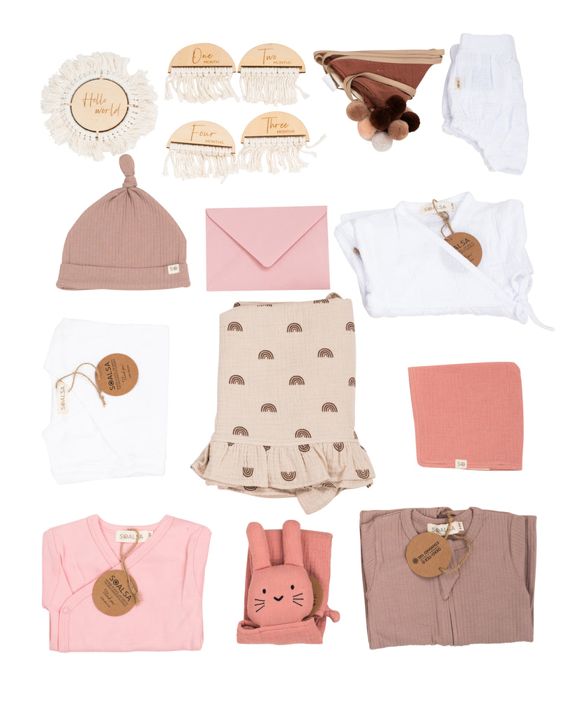 Personalizirana darila za dojenčke 100% organski bombaž SOALSA