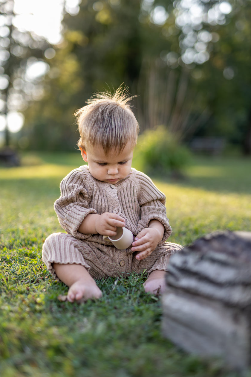 6-12 Knitted Cotton Jumpsuit