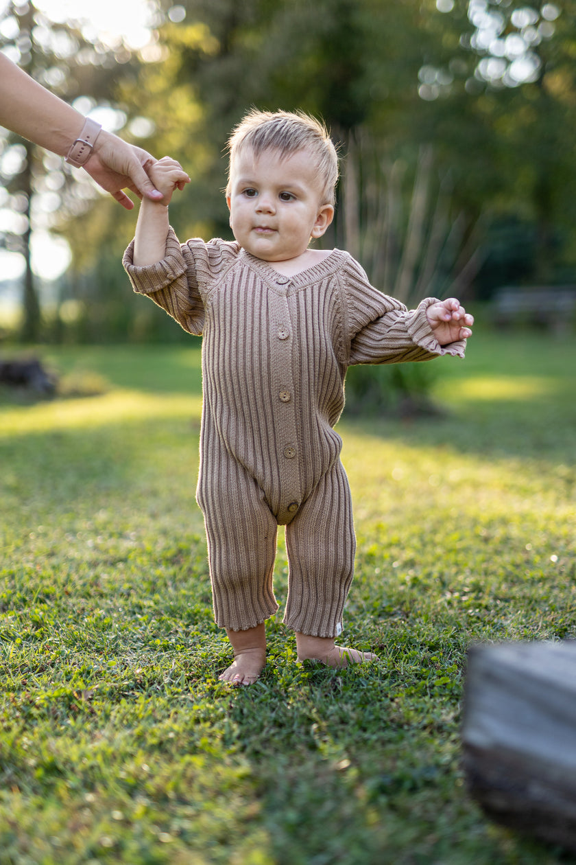 6-12 Knitted Cotton Jumpsuit