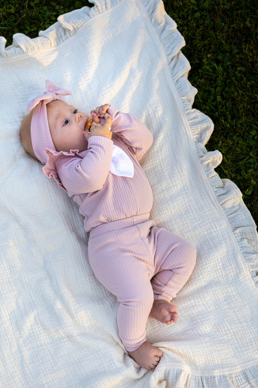 3-6m Baby Ribbed 3 pcs Set