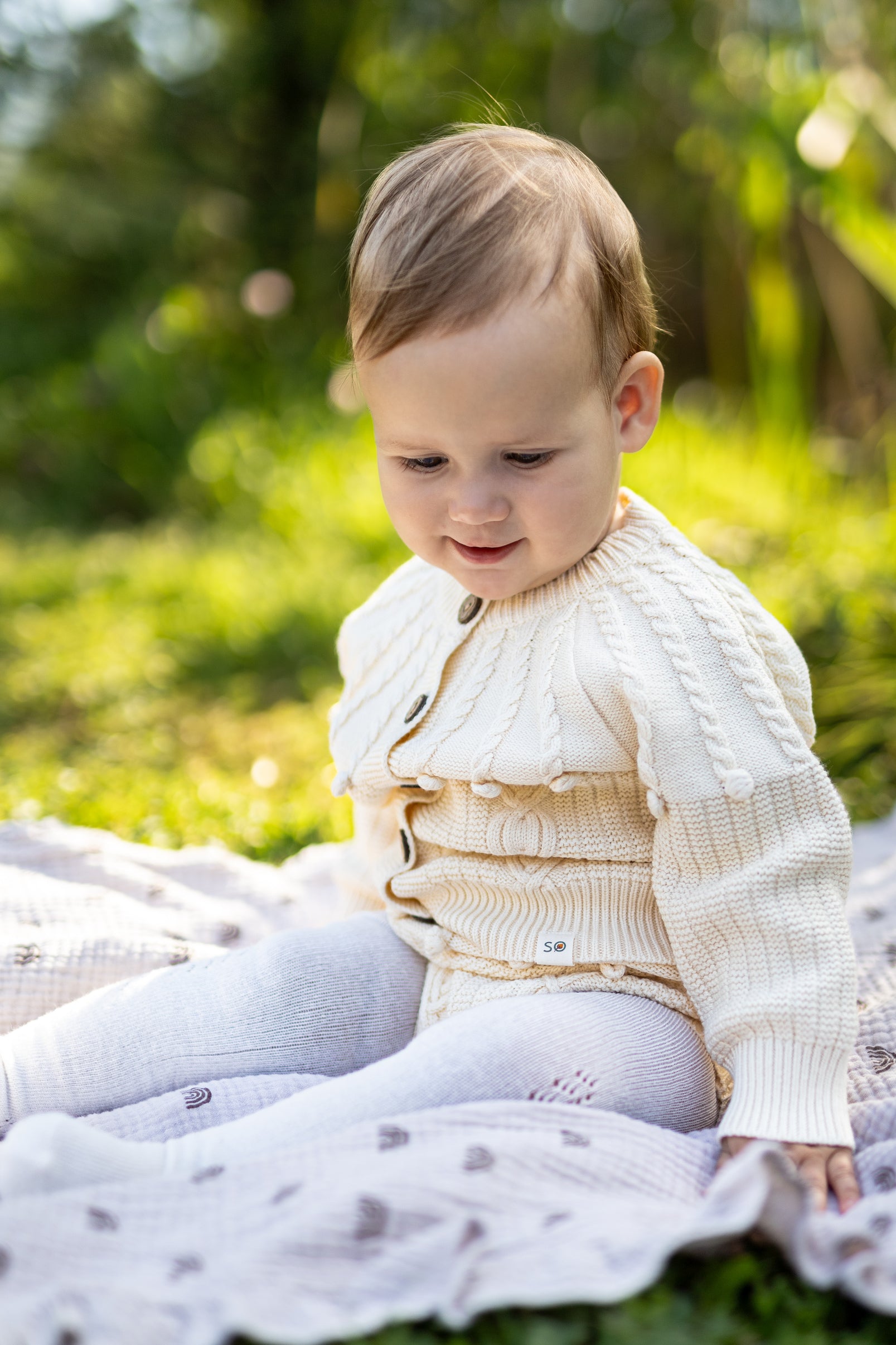 6-12m Baby Knitted 3 pcs Set