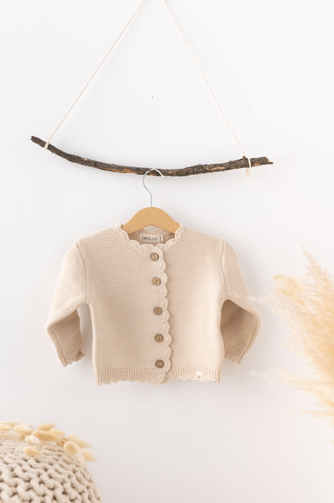Cotton Cardigan Sweater Charlotte - SOALSA