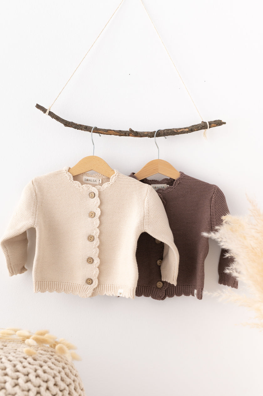 Cotton Cardigan Sweater Charlotte - SOALSA