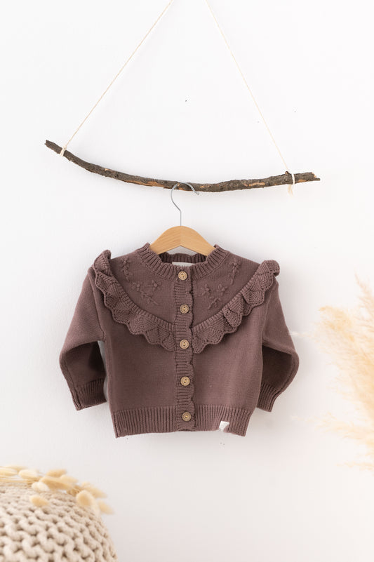 Knitted Baby Cardigan Sweater Vintage