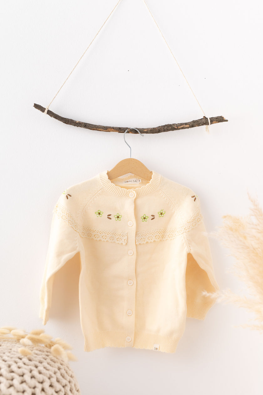 Cotton Cardigan Sweater Bella - SOALSA