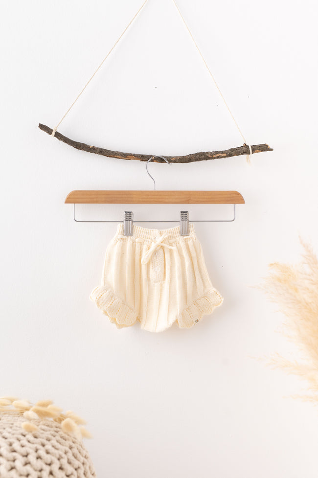 Knitted Snowy Bloomers Pants - SOALSA