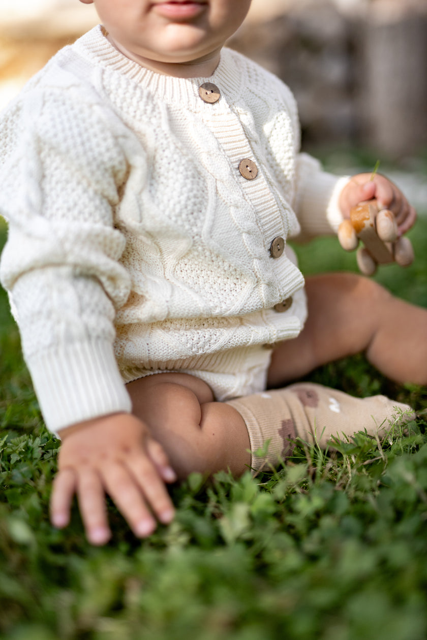 6-12m Knitted Baby 3pcs Set