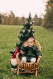 18-24 m Pine Green Christmas Romper