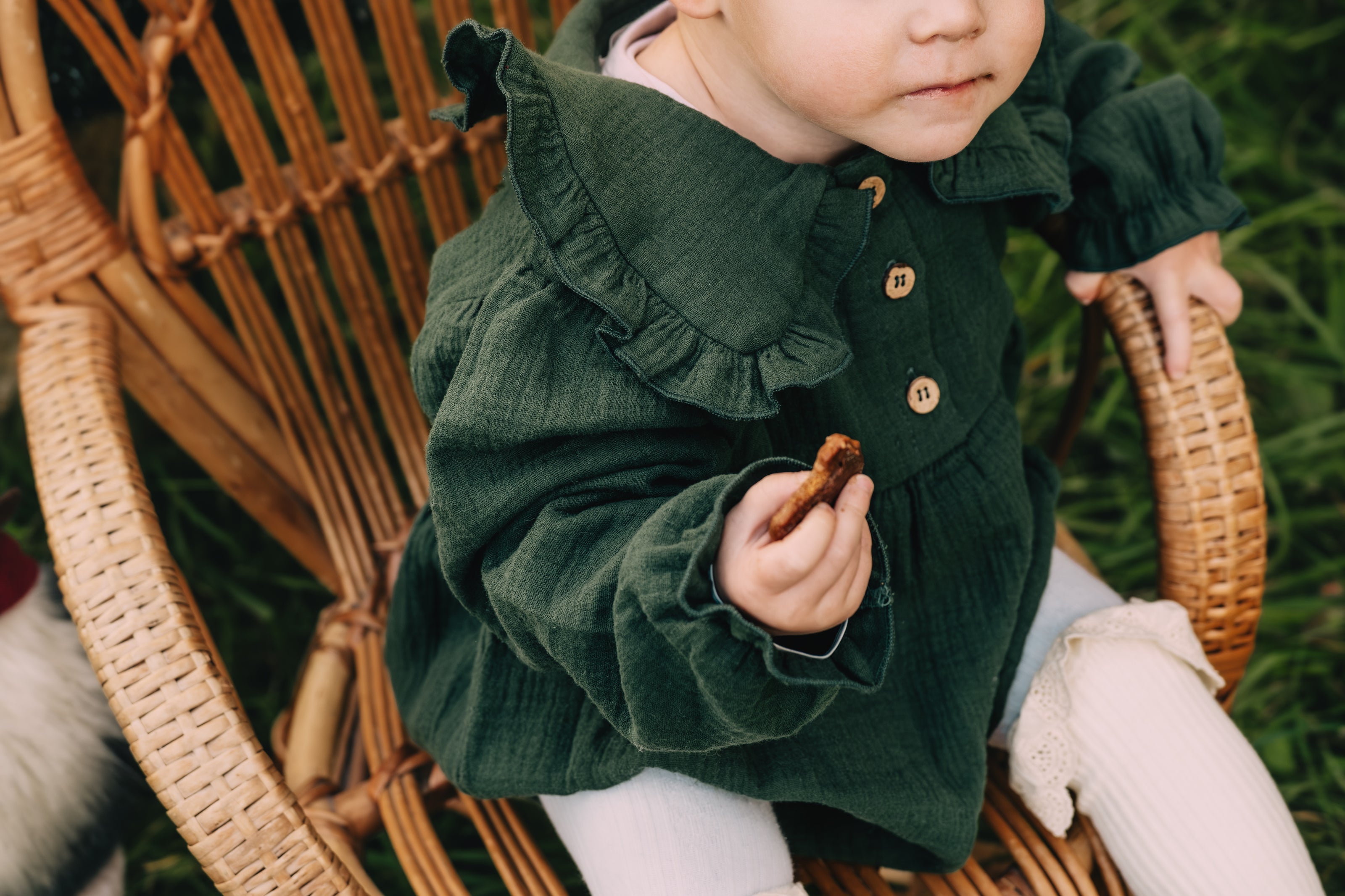 18-24 m Pine Green Christmas Romper