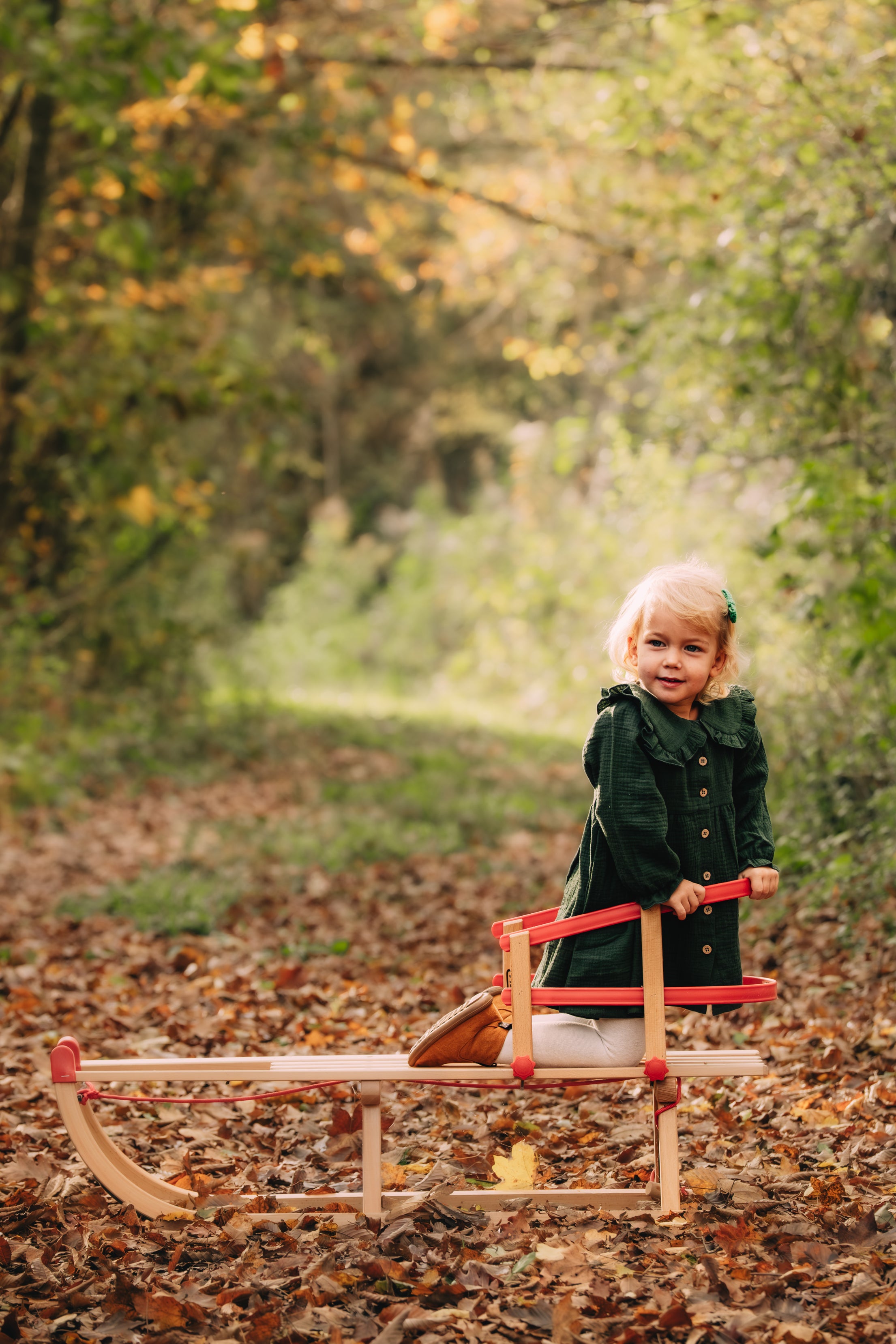 4y  Pine Green Christmas Dress