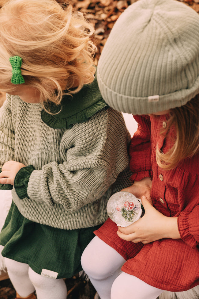 Olive Green Organic Cotton Sweater