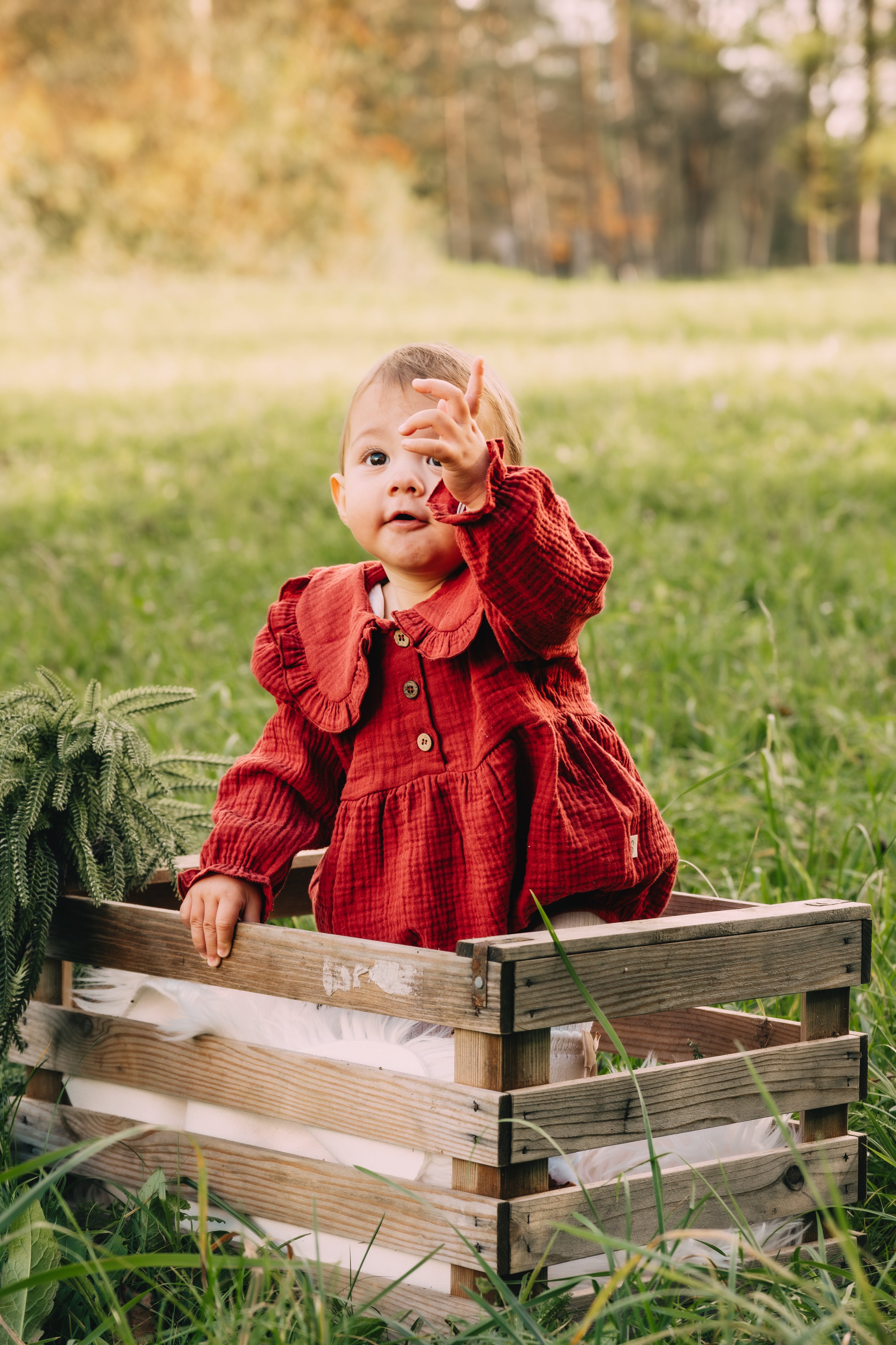 12-18m Red Berry Christmas Romper