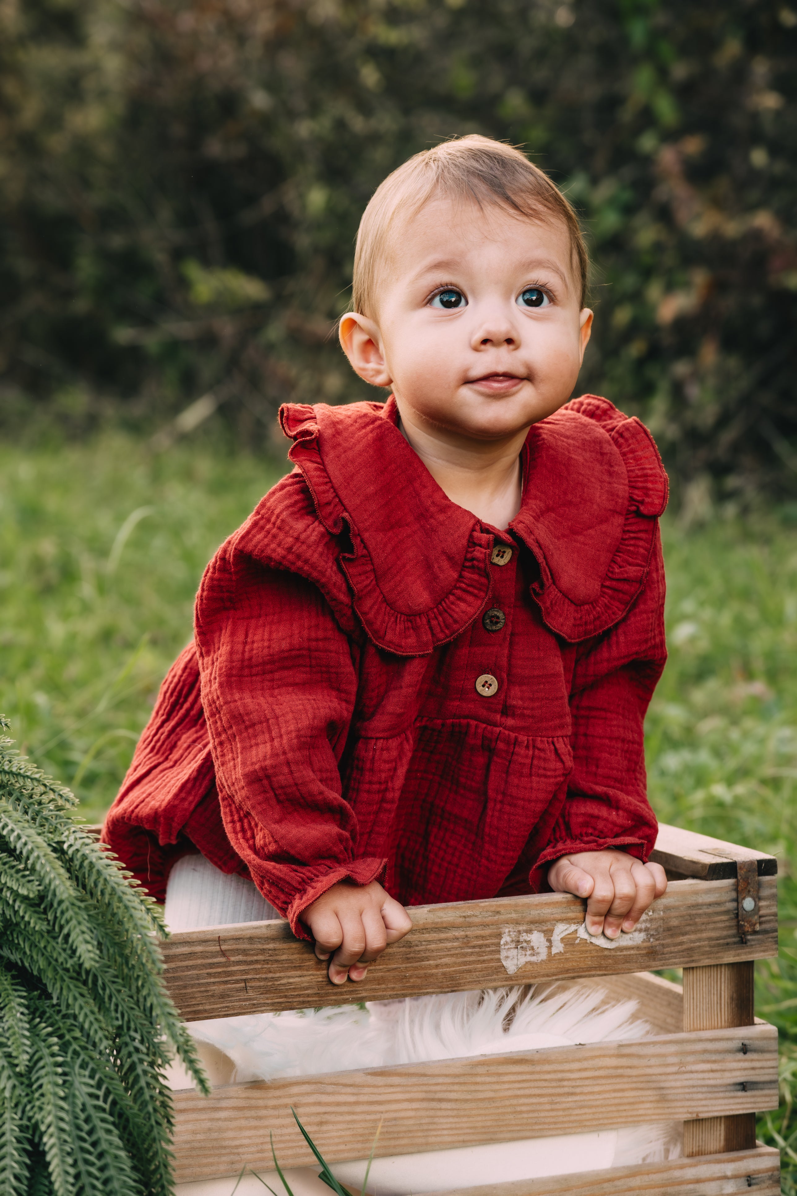 12-18m Red Berry Christmas Romper