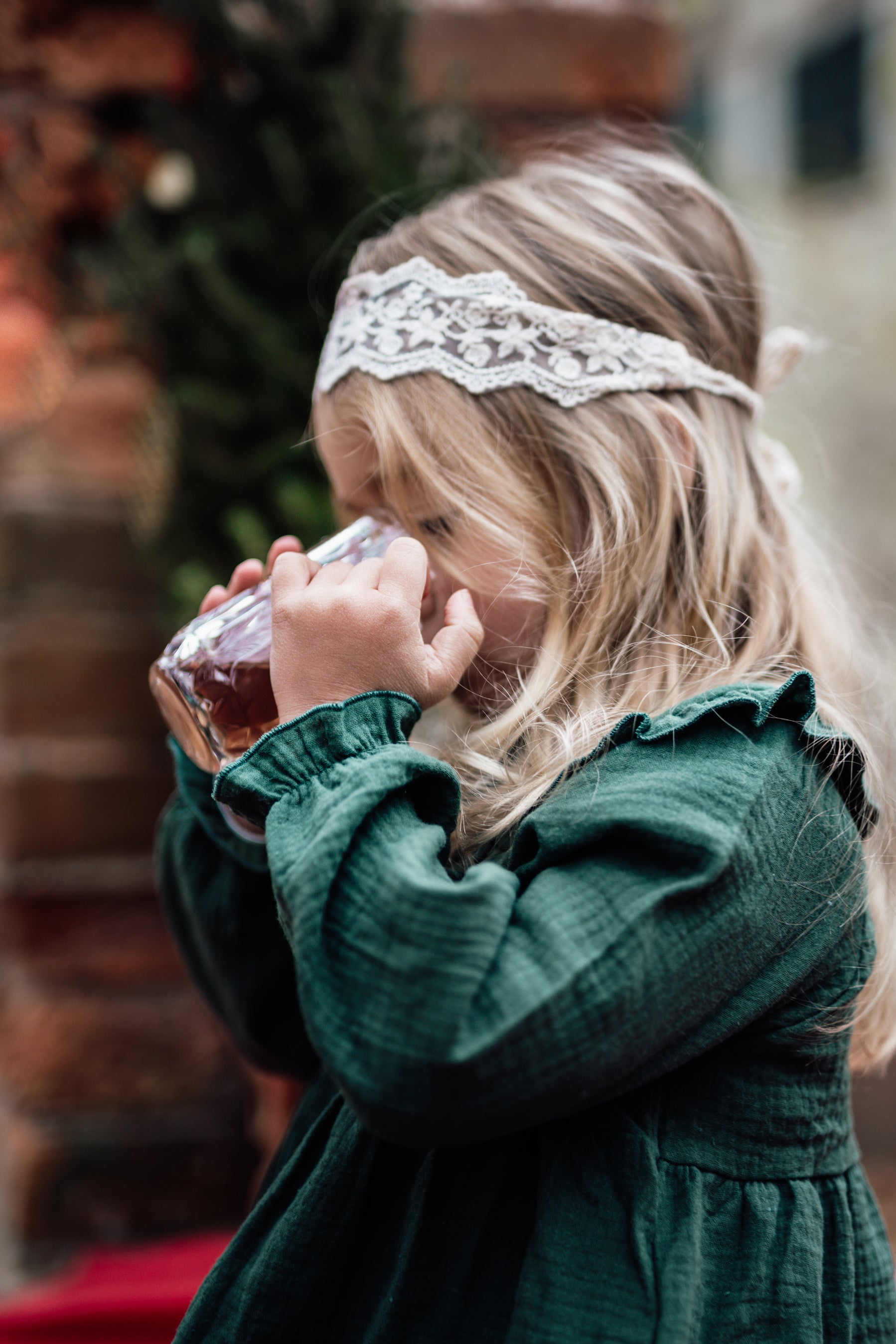 4y  Pine Green Christmas Dress