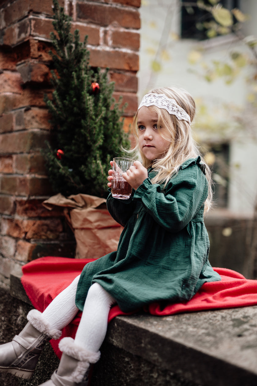4y  Pine Green Christmas Dress