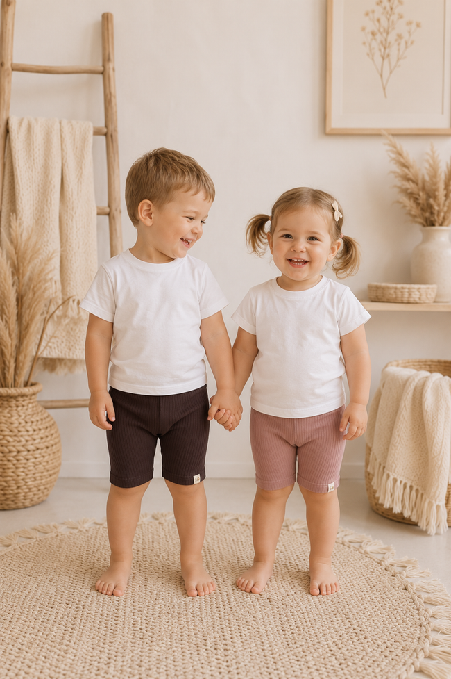 Unisex Ribbed Leggings Shorts
