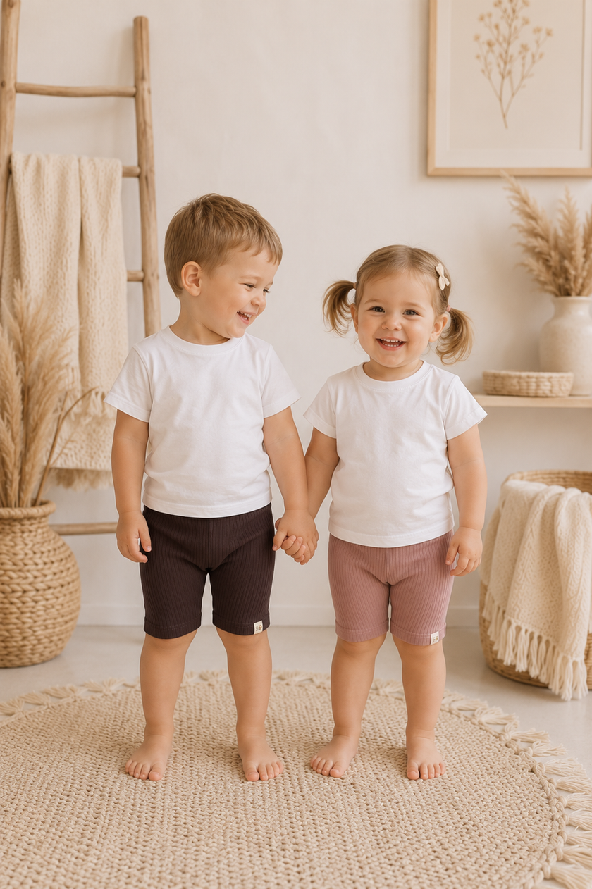 Unisex Ribbed Leggings Shorts