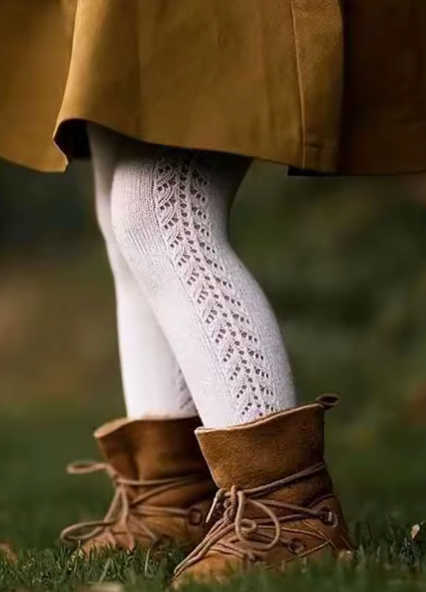 Girl’s Tights Stylish Claw-Patterned