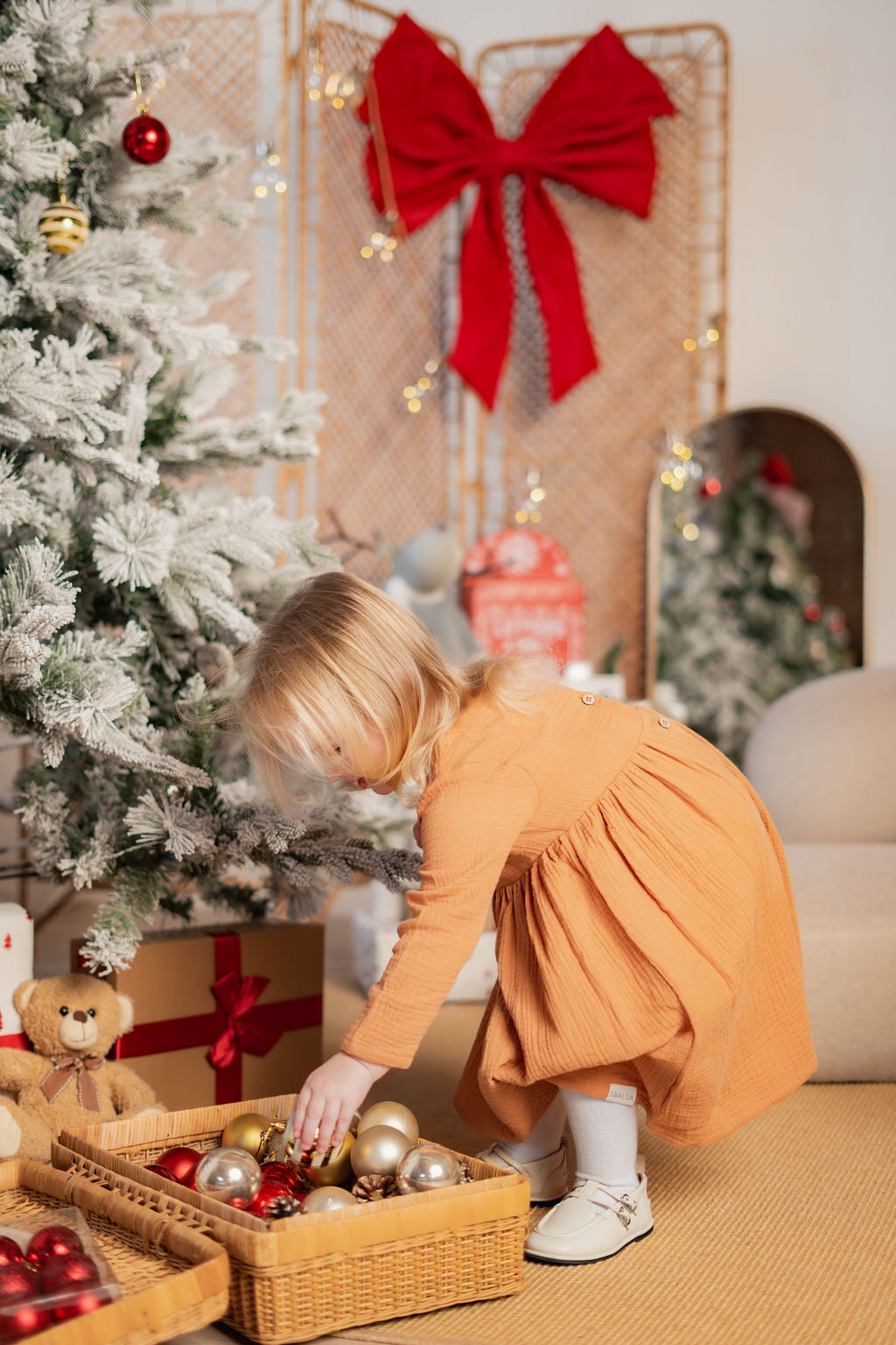 Golden Caramel Christmas Dress