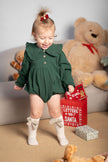 Christmas Rompers - Pine Green