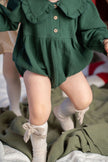 Christmas Rompers - Pine Green