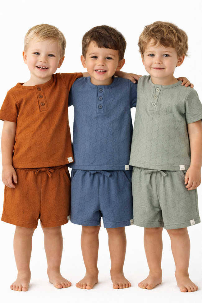 Honeycomb Jacquard 3-Pack Boy