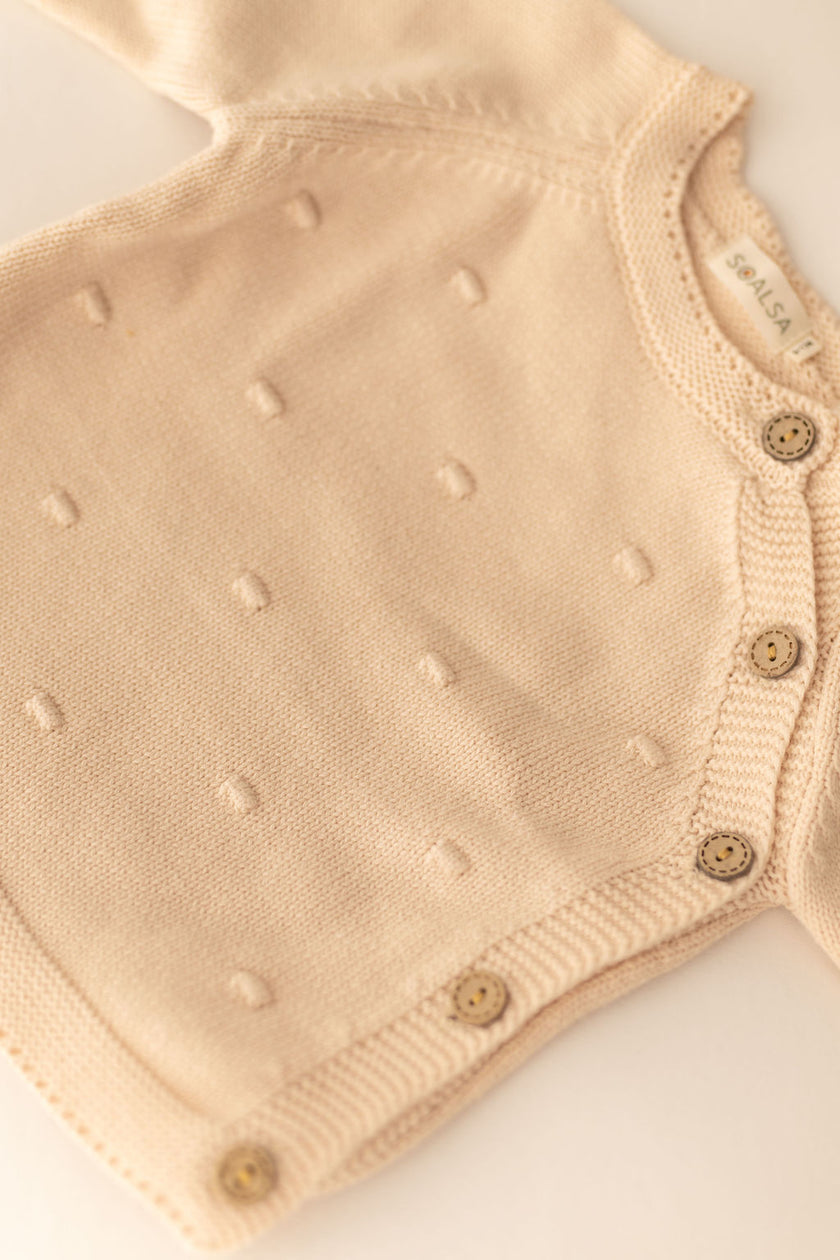 6-12m Knitted Baby 3pcs Set