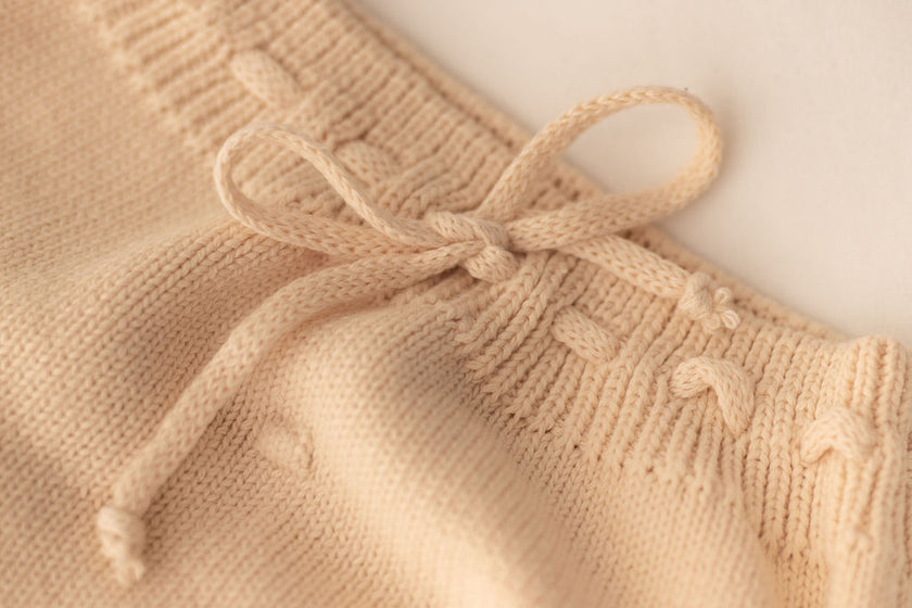 6-12m Knitted Baby 3pcs Set