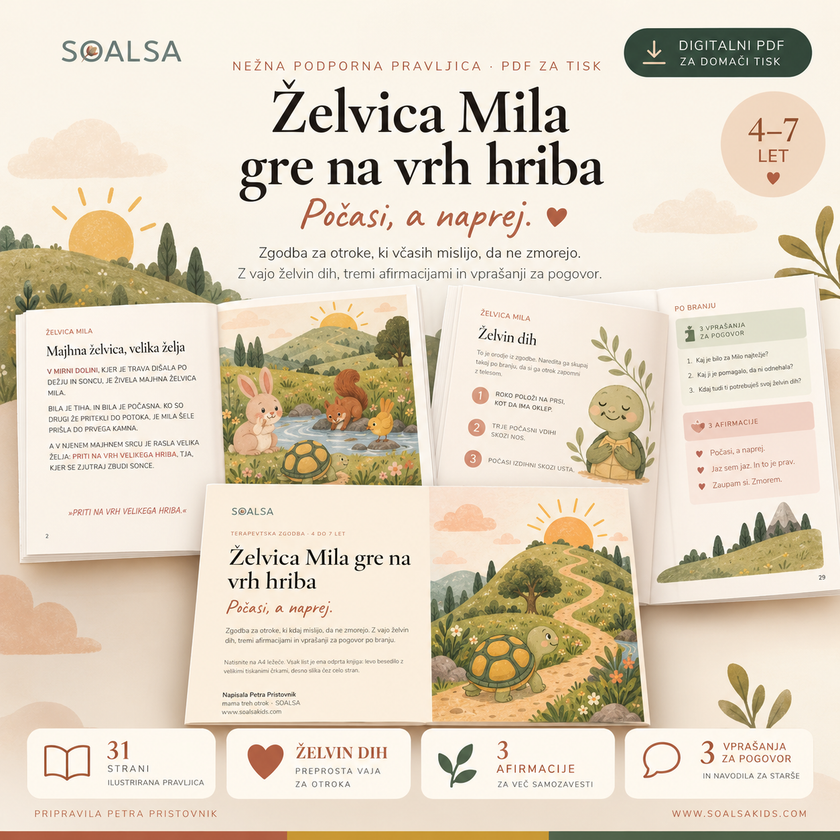 ŽELVICA MILA GRE NA VRH HRIBA
