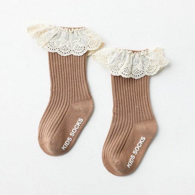 Soft & Elegant Frilled Lace Socks - SOALSA