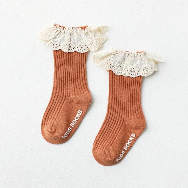 Soft & Elegant Frilled Lace Socks - SOALSA