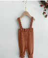 Knitted Terracotta Overall Suspender - SOALSA