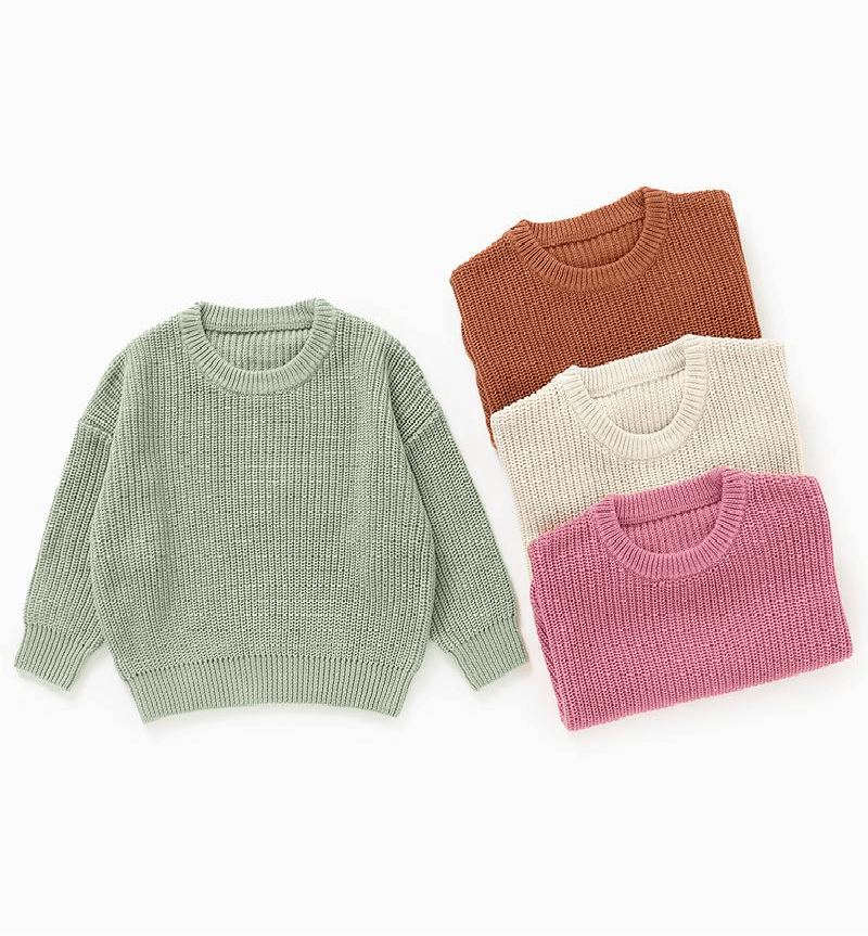 Knitted Cotton Soft Sweater & Cap - SOALSA