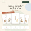 Kartice mejnikov za dojenčka (fantek) – PDF za tisk